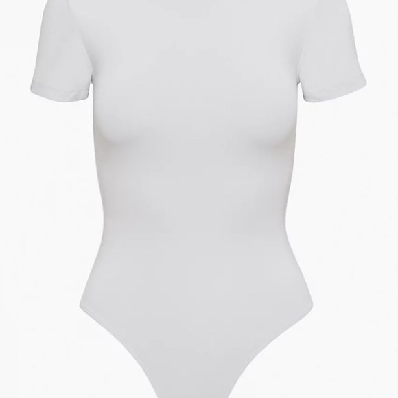 NWT Babaton COUNTOUR Crew Bodysuit - Cement Blue - Aritzia - Picture 2 of 7